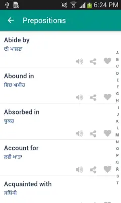 Word book English to Punjabi android App screenshot 0